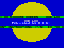 Opening screen