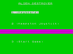 Opening screen