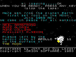 Opening screen