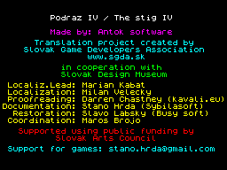Opening screen