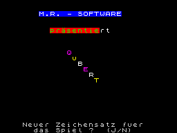 Opening screen
