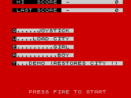 Opening screen