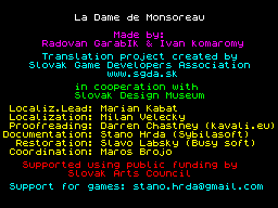 Opening screen