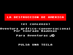 Opening screen