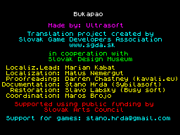 Opening screen