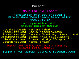 Opening screen