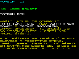 Opening screen