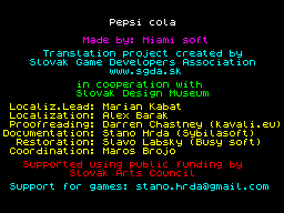 Opening screen