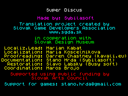 Opening screen
