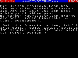 Opening screen