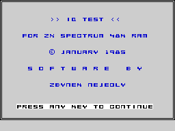 Opening screen