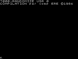 Opening screen