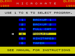 Opening screen