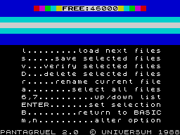 Running screen