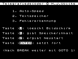 Running screen