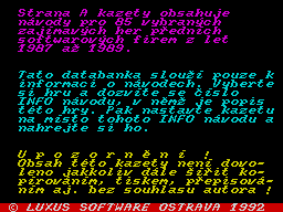 Opening screen