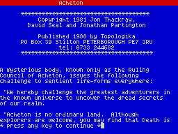Running screen