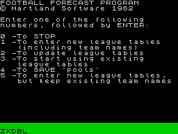 Opening screen