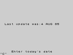 Opening screen