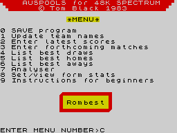 Running screen