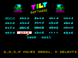 Opening screen