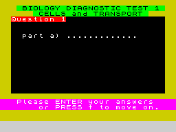 Running screen