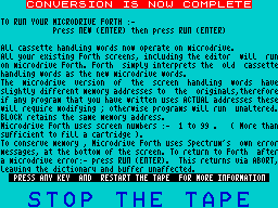 Running screen
