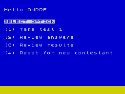 Running screen
