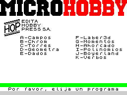 Opening screen