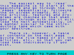 Opening screen