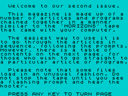 Opening screen
