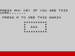 Opening screen
