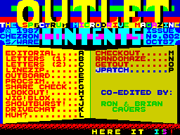 Opening screen