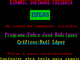 Opening screen