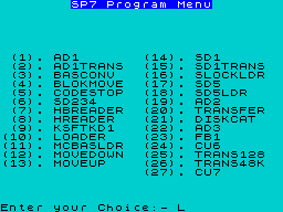 Running screen
