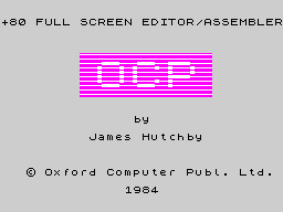 Opening screen