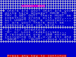 Opening screen