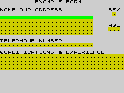 Running screen