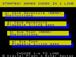 Opening screen
