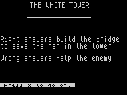 Opening screen