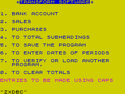 Opening screen