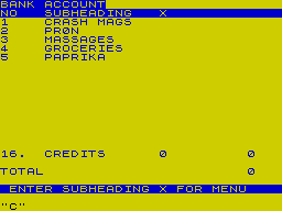 Running screen