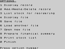 Running screen