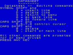 Opening screen