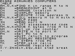 Running screen
