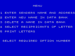 Running screen