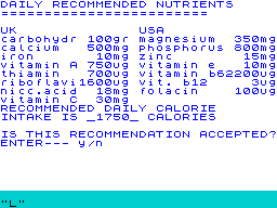 Running screen