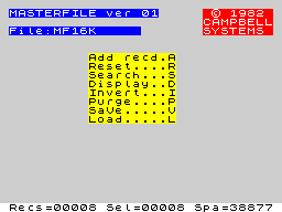 Running screen