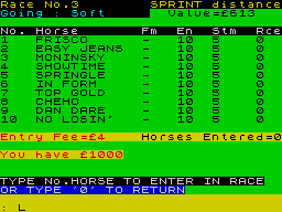 Running screen