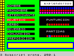 Running screen